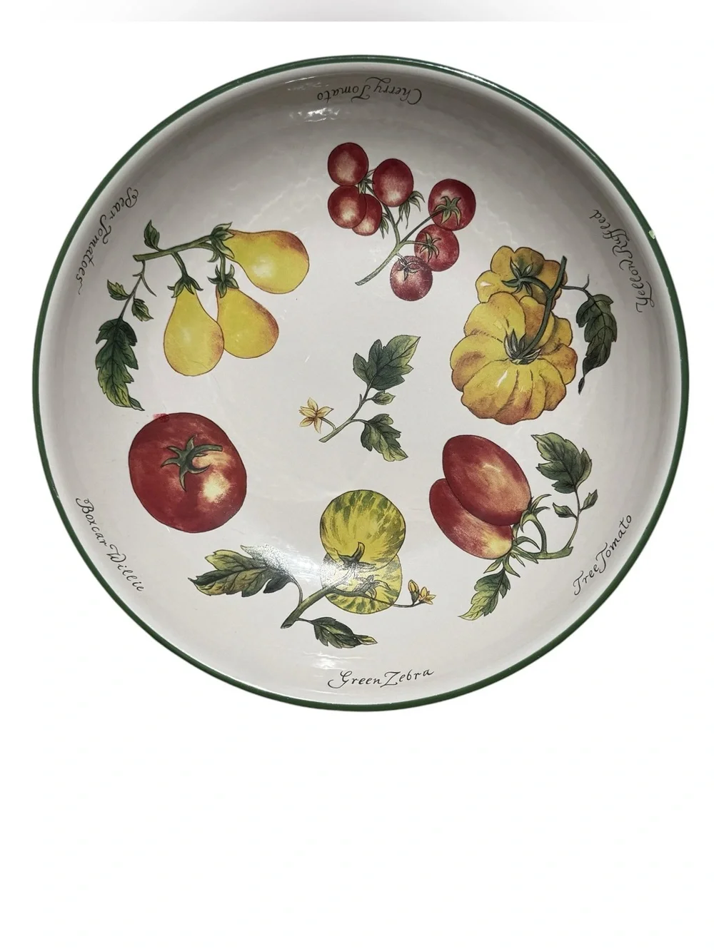 Vintage Williams Sonoma Vegetable Garden Serving Bowl Large Italy Farmhouse 13”